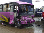 Colisión de Camión con Bus